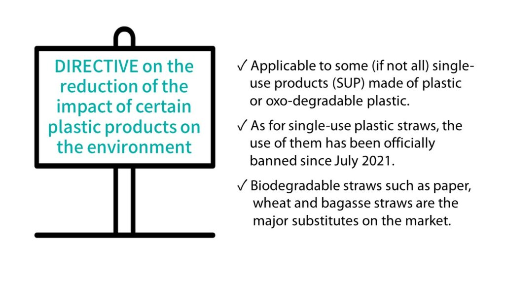 Oxo-Bio Straws breaking down