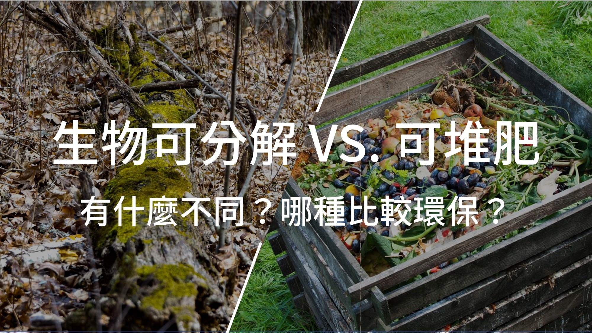 「生物可分解」vs.「可堆肥」有什麼不同？哪種比較環保？