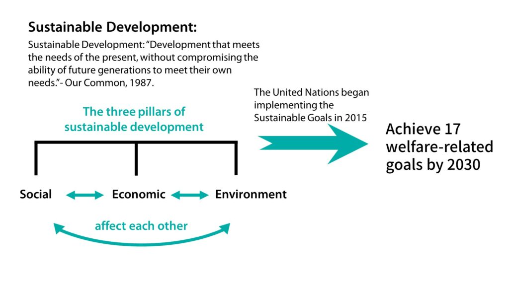 What is sustainable development? The three pillars of sustainable development and Implementation of the Sustainable Development Goals